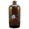 32 Oz Amber Boston Round Growler (lids sold separately - GR-LIDWHITE)